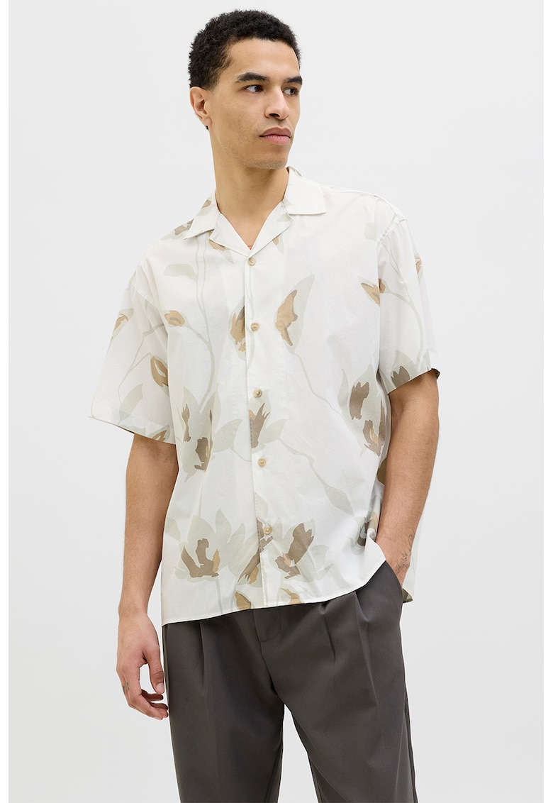 Camasa relaxed fit din amestec de bumbac organic