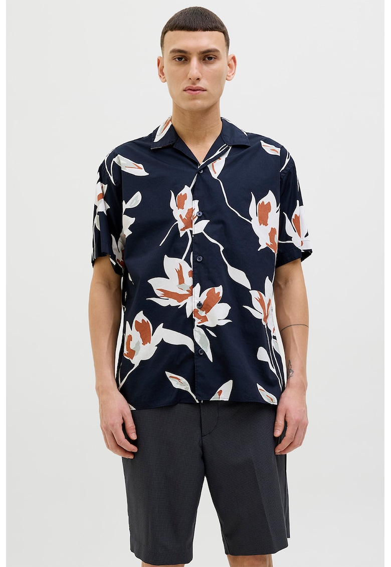 Camasa relaxed fit din amestec de bumbac organic