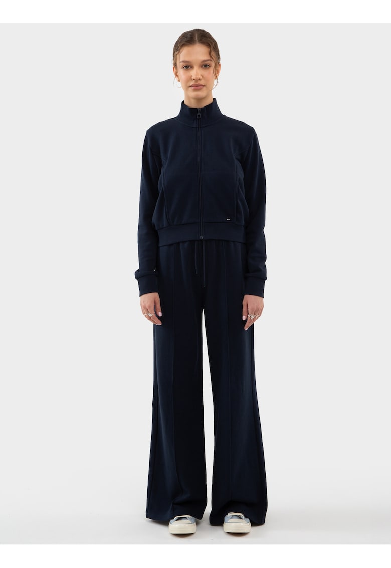 Bluzon cu fermoar si guler inalt CHITASANA ZIP 403