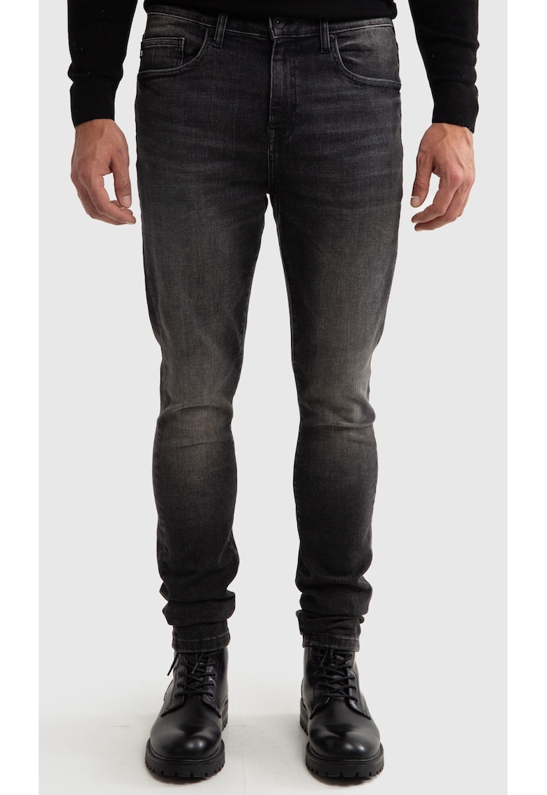 Blugi Skinny cu talie inalta Deric