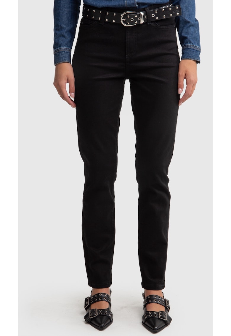 Blugi slim fit cu talie inalta Kitty 915