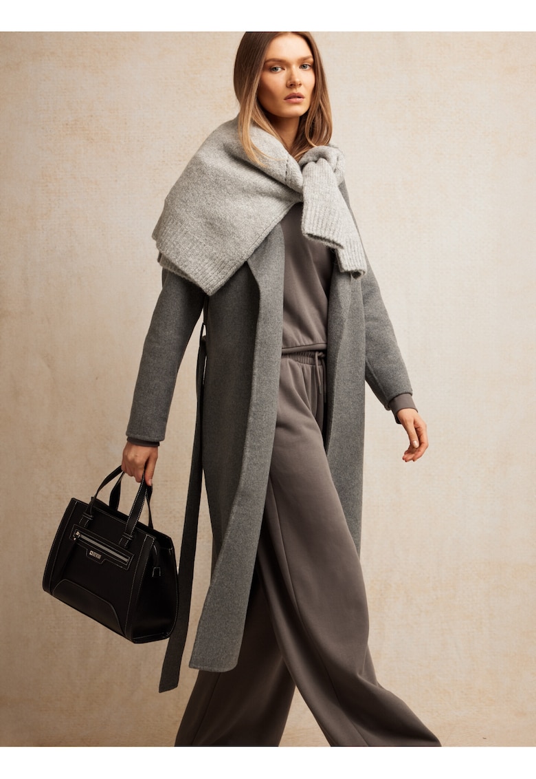 Palton din amestec de lana Oshana 903