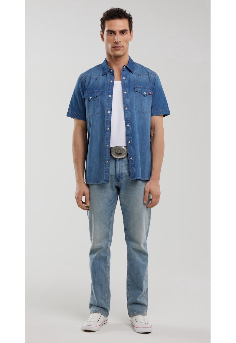 CAMASA DENIM CU MANECA SCURTA