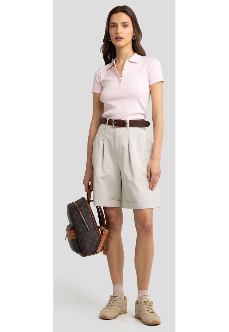 Tricou polo cu aspect striat Rafaela