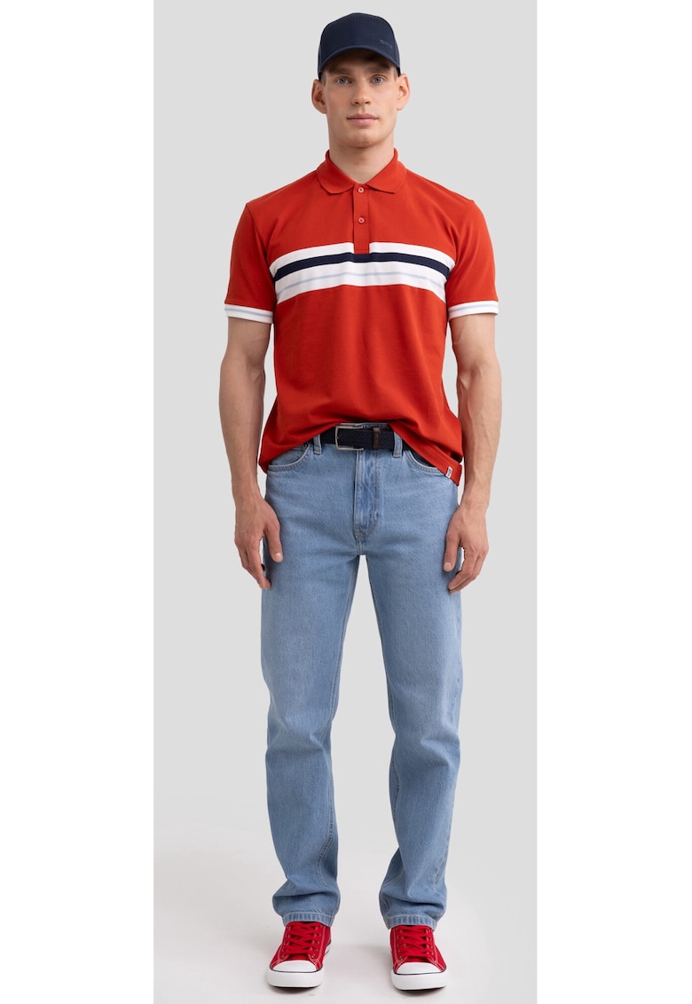 Tricou polo cu dungi Poloer