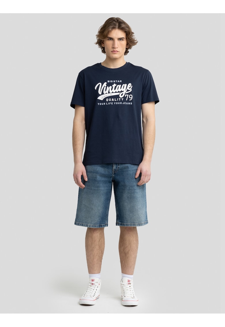 Tricou supradimensionat cu imrimeu Gralis