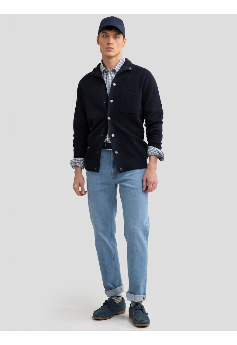 Cardigan uni cu capse Harold 403