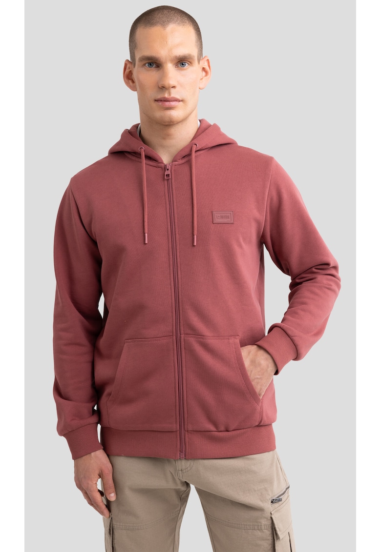 Hanorac cu fermoar si aplicatie logo ARTISH ZIP 602