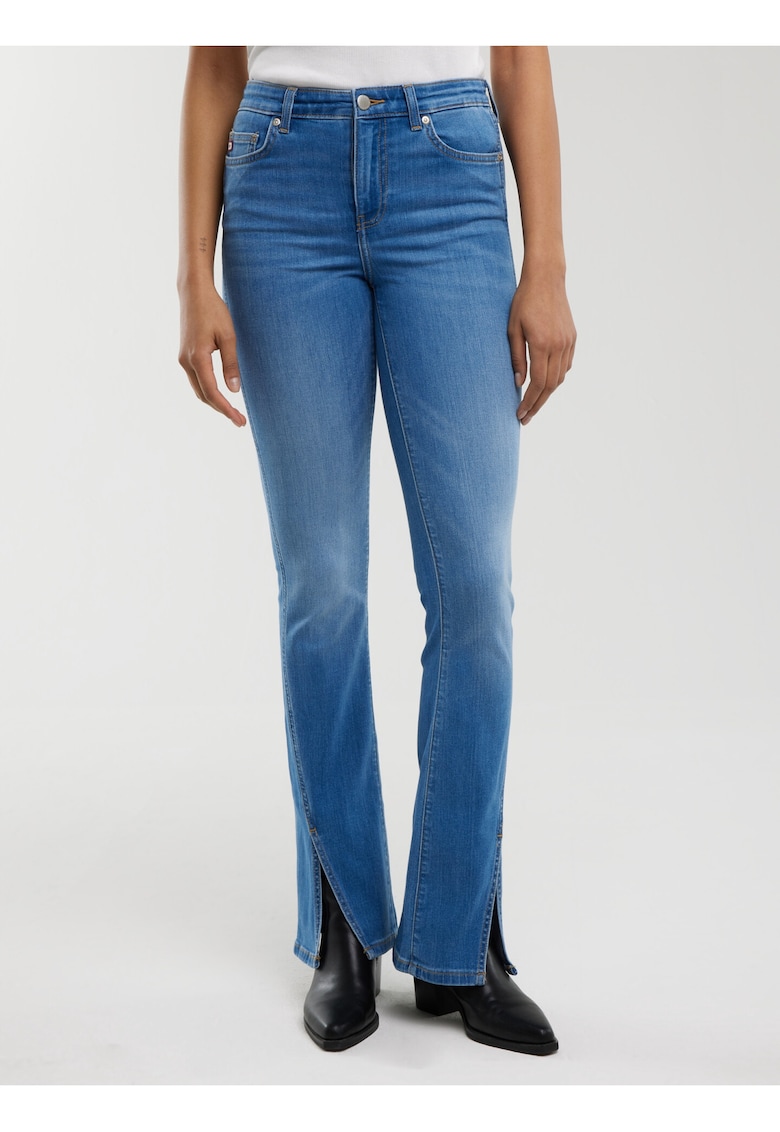 Blugi bootcut cu slit-uri frontale Blake 402