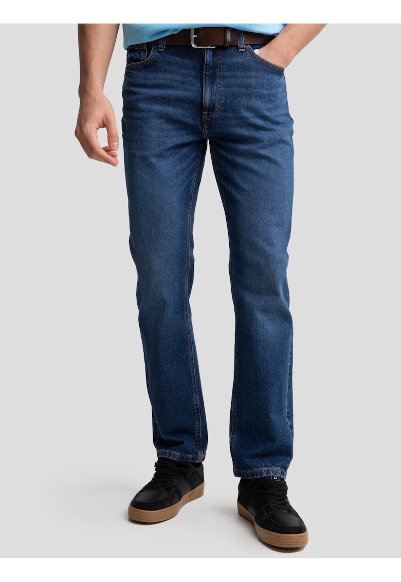 Blugi cu talie inalta din amestec de lyocell Toros Blugi cu talie inalta din amestec de lyocell Toros