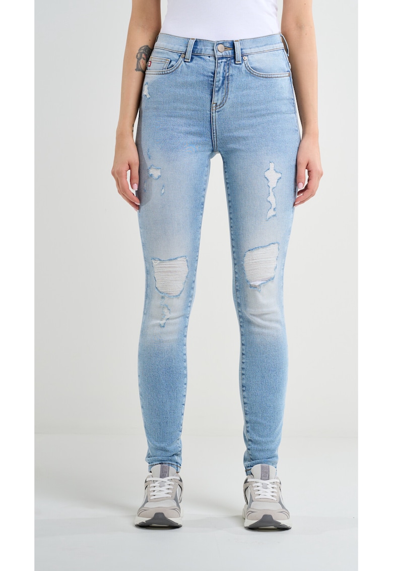 Blugi skinny cu talie inalta Adela 156