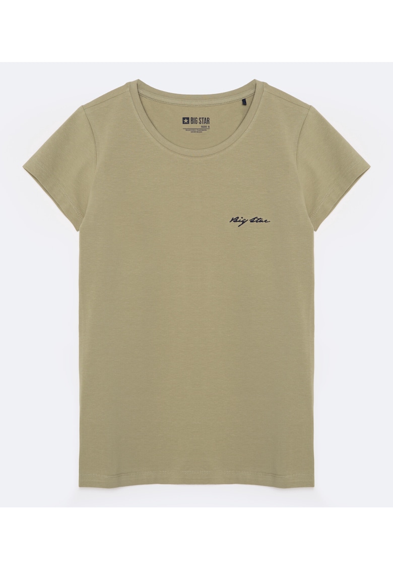 Tricou Slim Fit Cu Logo Brodat