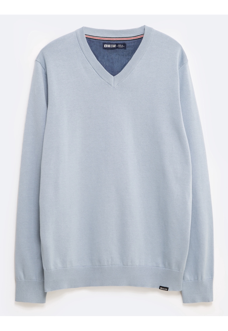 Pulover uni cu decolteu in V Vassic 400