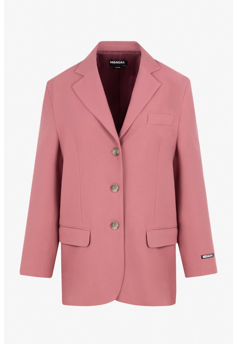 Sacou cu aspect supradimensionat Scarlet - Roz prafuit -