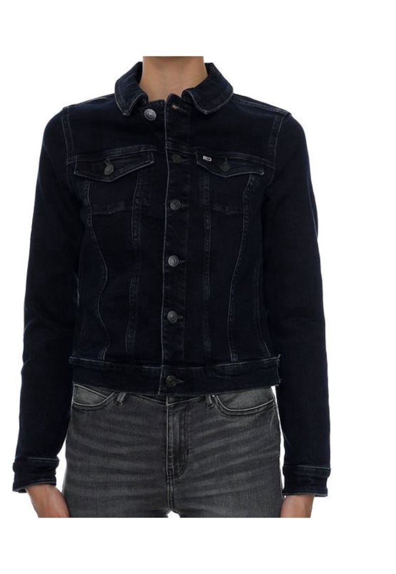 Tommy Jeans Geaca din denim cu nasturi -