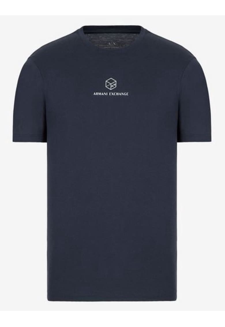 Tricou casual din bumbac - Bleumarin