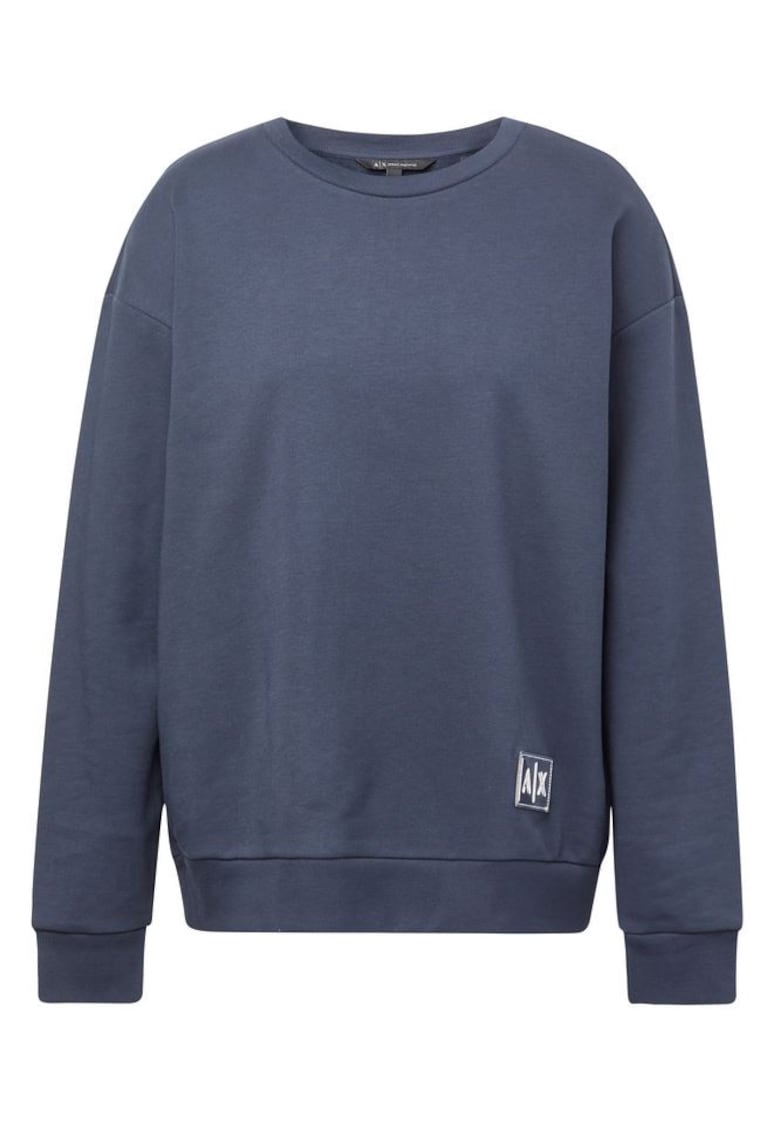 Armani Exchange Bluza dama - Bumbac - Albastru marin - Bleumarin