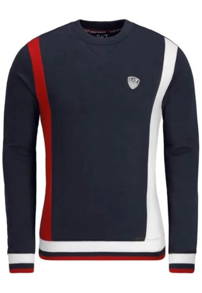 EA7 Bluzon cu model color block - Bleumarin