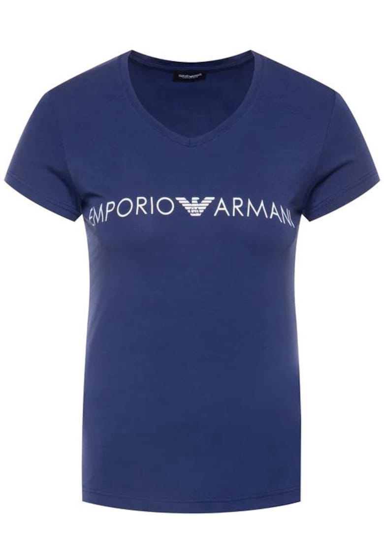 Emporio Armani Tricou din amestec de bumbac cu logo -