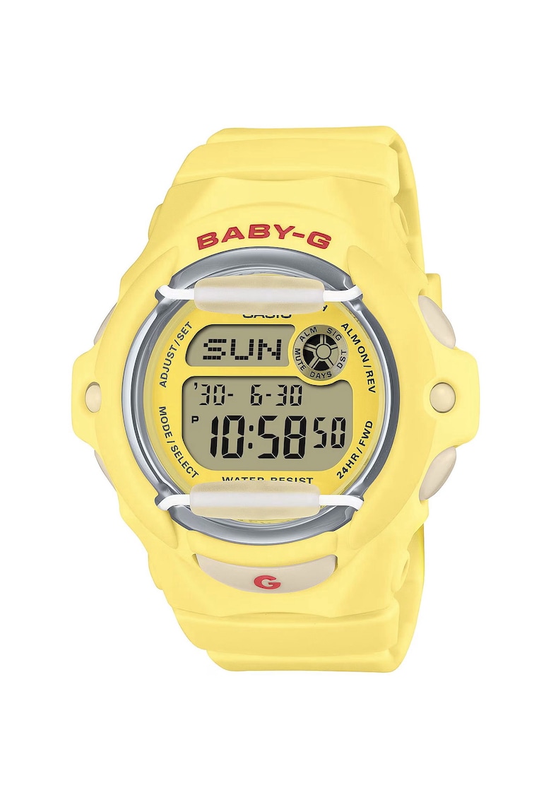 Ceas Dama  BG-169CH-9ER - galben - 43mm - rezistent la apa 200m - curea din cauciuc