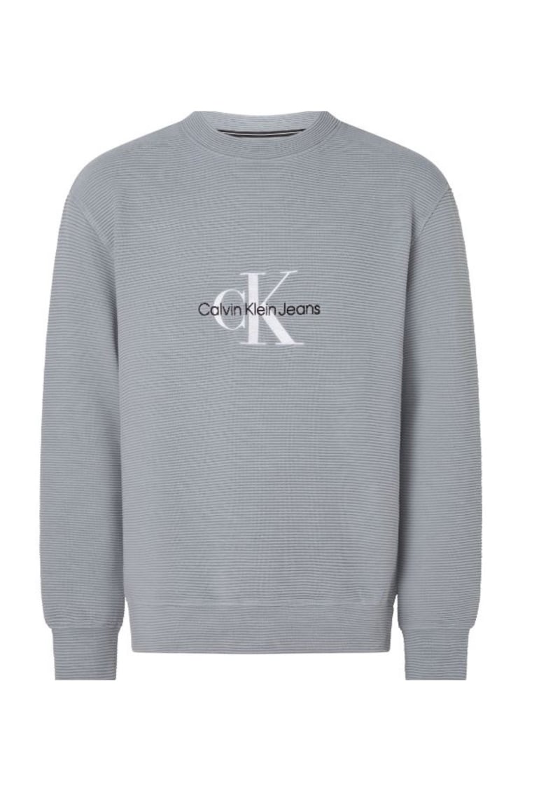 Calvin Klein Jeans Bluza barbati - Bumbac - Gri