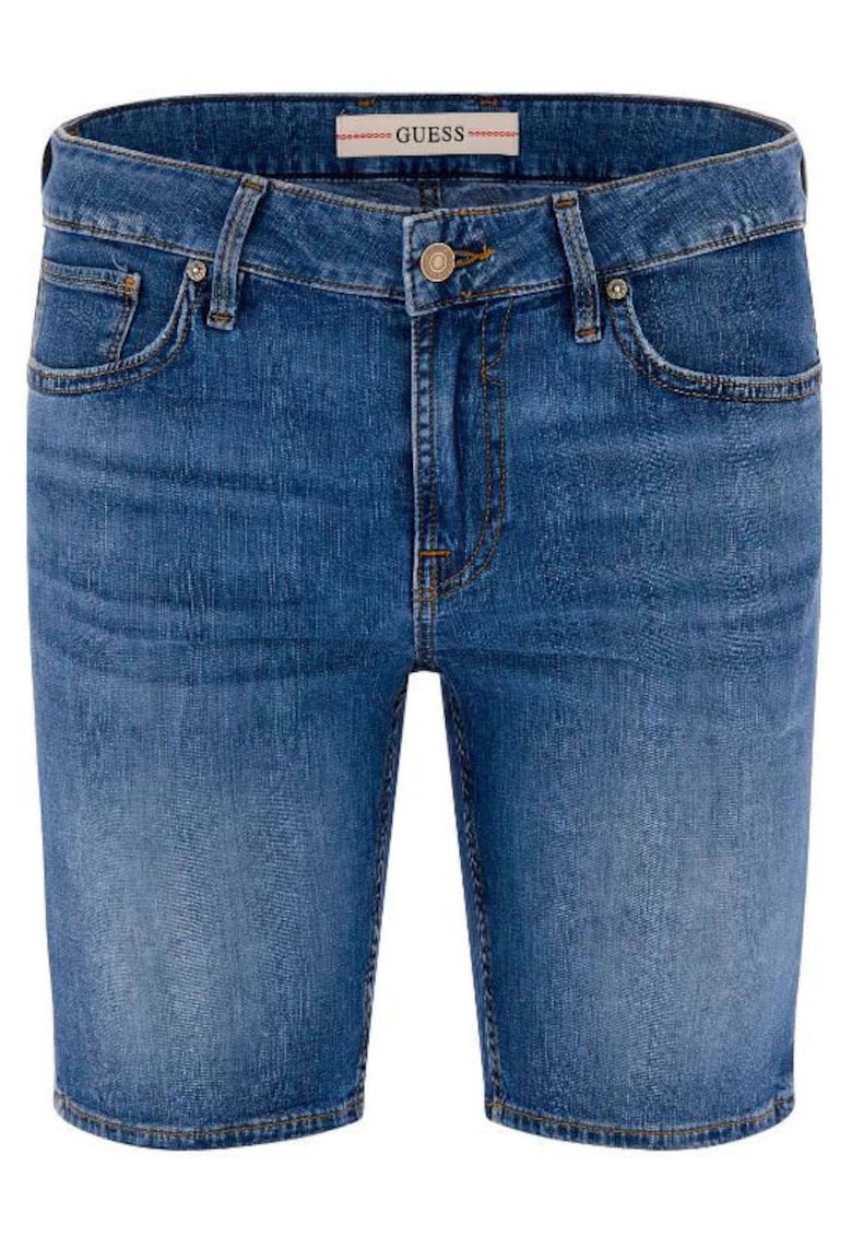 Guess Pantaloni scurti barbati - Bumbac - Albastru1