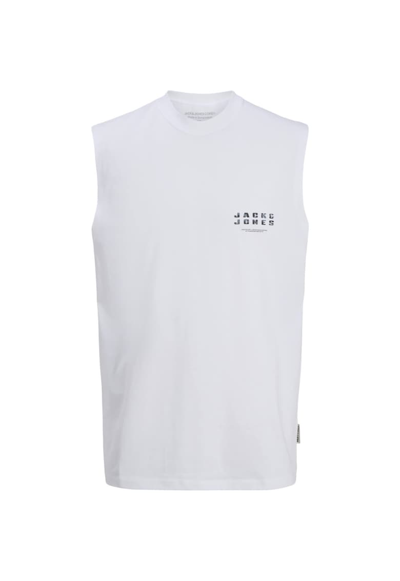 Maiou JACK &JONES Charge Front SP Alb