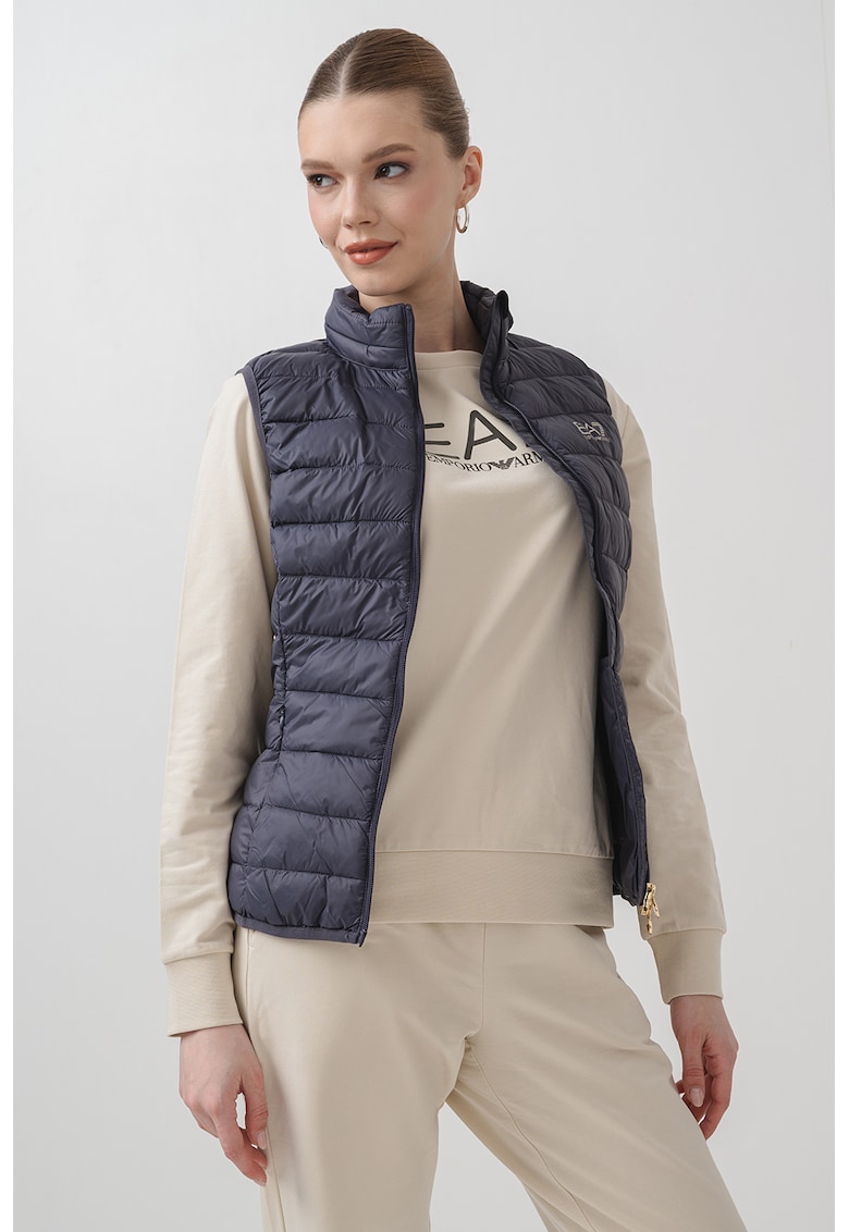 Vesta slim fit cu buzunare laterale