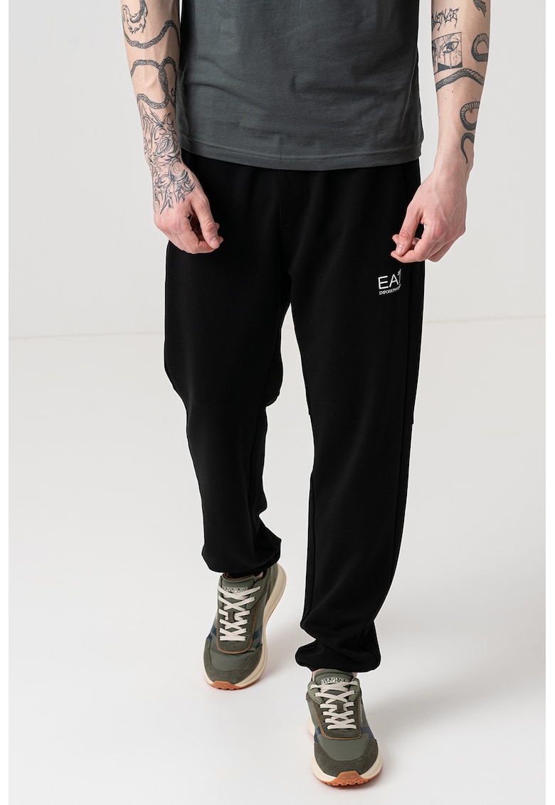 Pantaloni de trening din amestec de modal cu snur Pantaloni de trening din amestec de modal cu snur