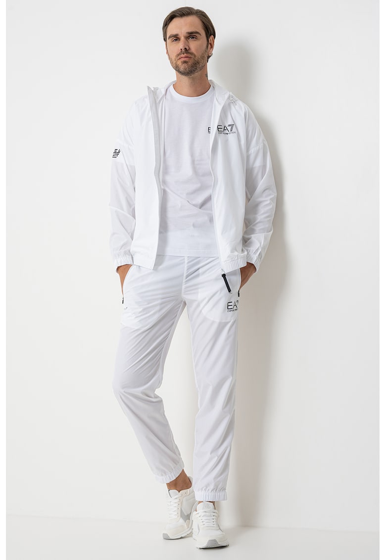 Trening cu buzunare cu fermoar si gluga