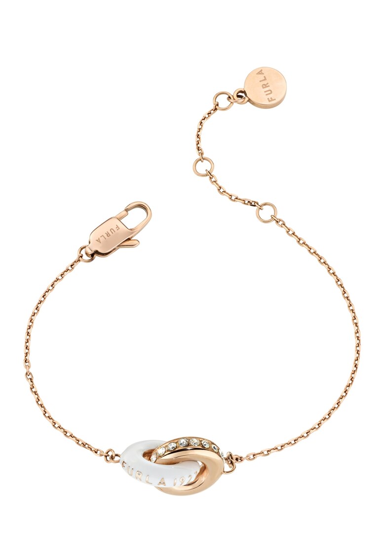 Bratara cu cristale - Alb/Auriu