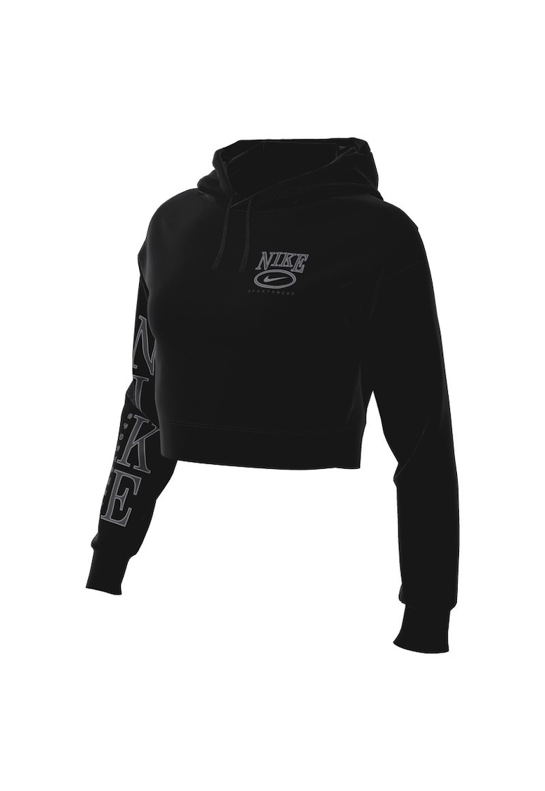 Hanorac  pentru Femei - w nsw club flc os gx crp hdy - HJ0925-010 - Negru