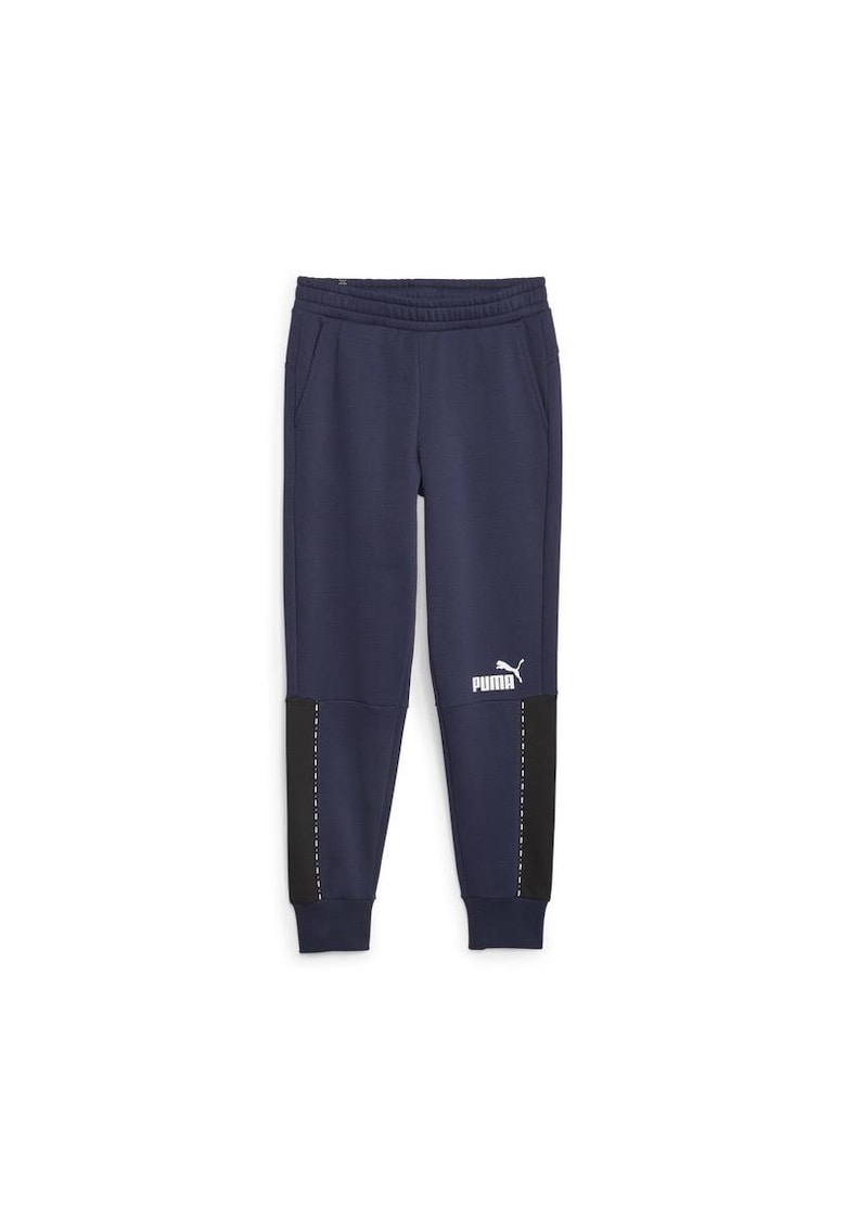 Pantaloni  pentru Barbati - ess block x tape sweatpants - 673343-06 - XS INTL - Albastru
