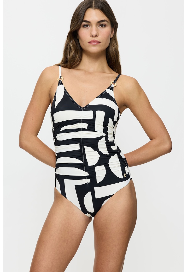 Costum Summer Allure alb negru