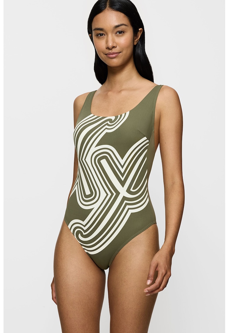 Costum de baie intreg cu model abstract Flex Smart