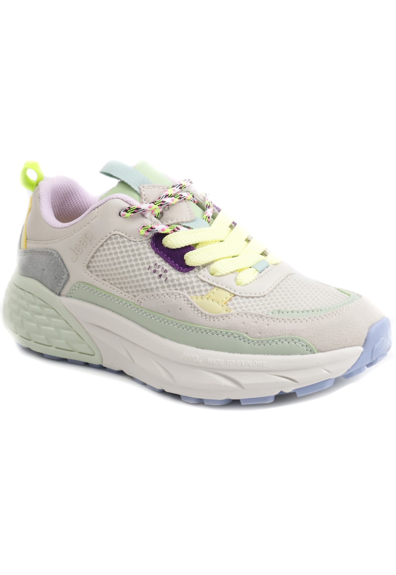 Sneakers dama JL51513A WHITE/LIGHT MINT - Multicolor