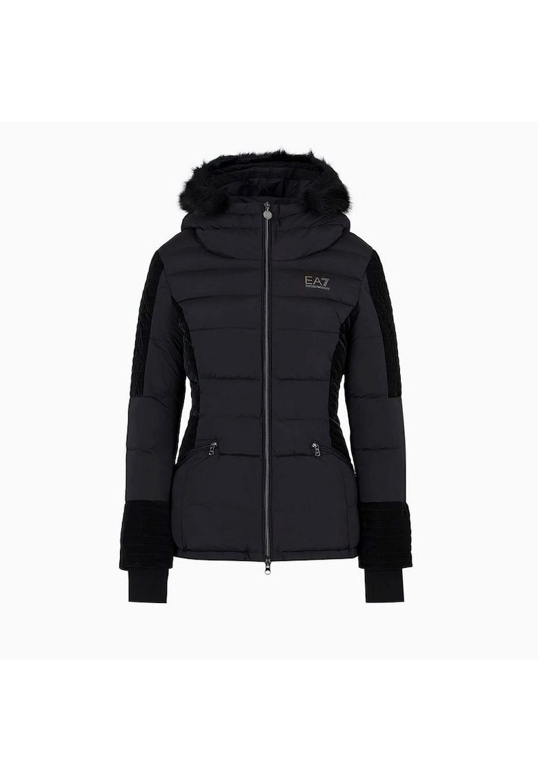Geaca  pentru Femei - w jacket medium padded mix material - 6RTB14-TNDAZ-1200 - Negru