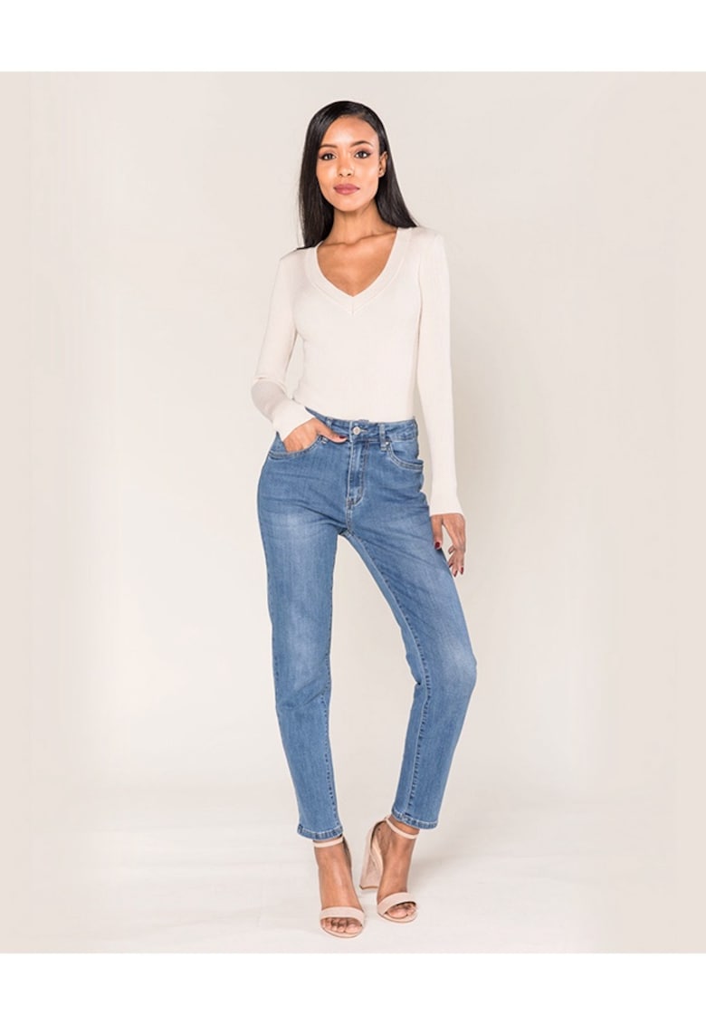 Blugi Dama albastri - Push-up Skinny  P076-5A 16819