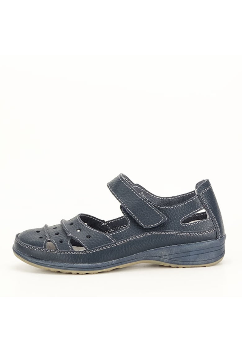 Balerini piele bleumarin - Bleumarin