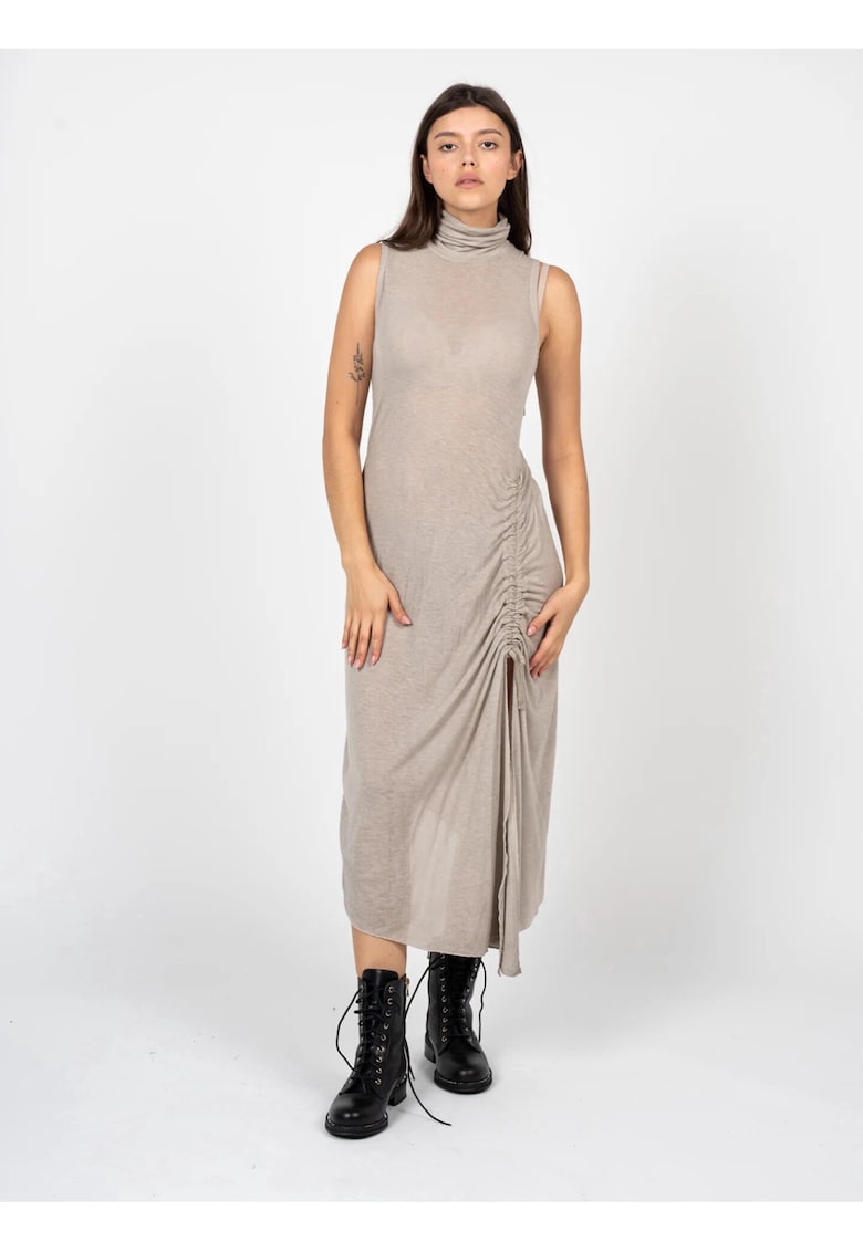 La Haine Inside Us Rochie midi cu slit lateral -