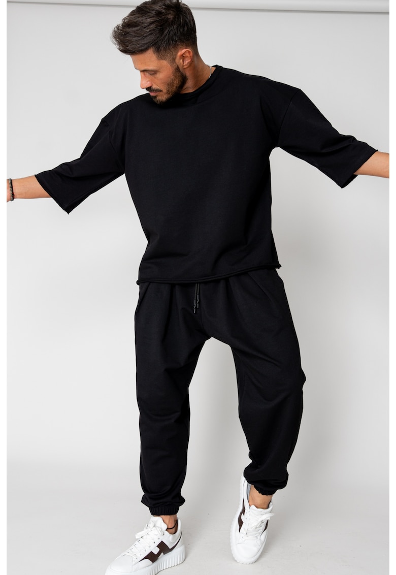 Set Flex Tricou Oversized si pantalon Baggy Black 15399
