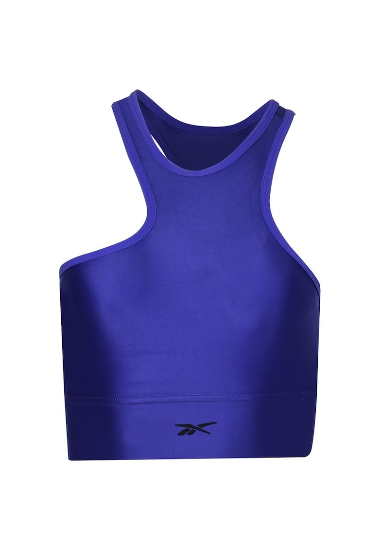 Tricou dama albastru - poliester - croiala de sus -