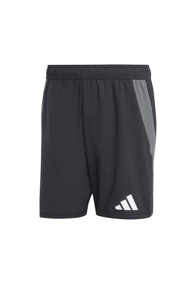 Pantaloni scurti sport - Tiro 24 - talie elastica - negru - poliester reciclat