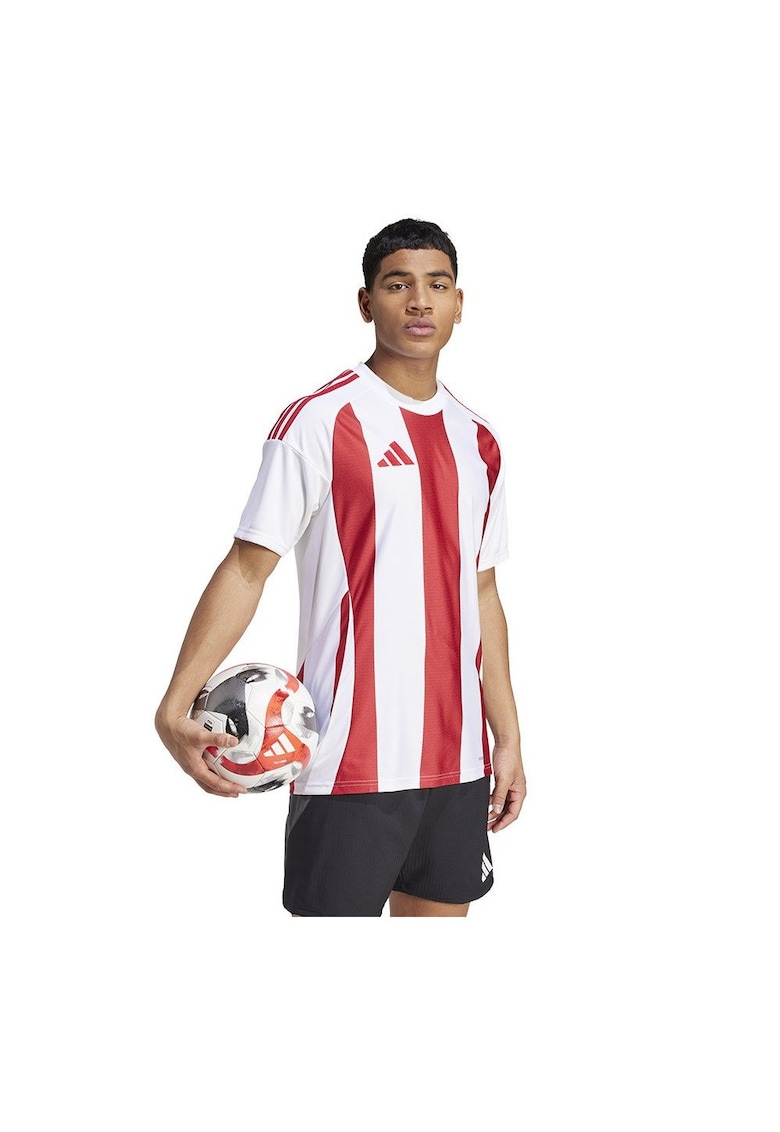 Tricou sportiv - 24 JSY - alb-rosu - material usor - croiala slim