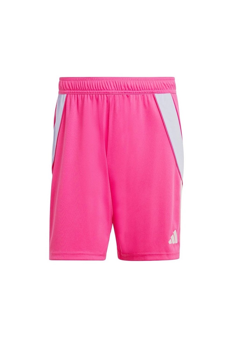 Pantaloni scurti sport - Tiro 24 - talie elastica - roz - poliester reciclat