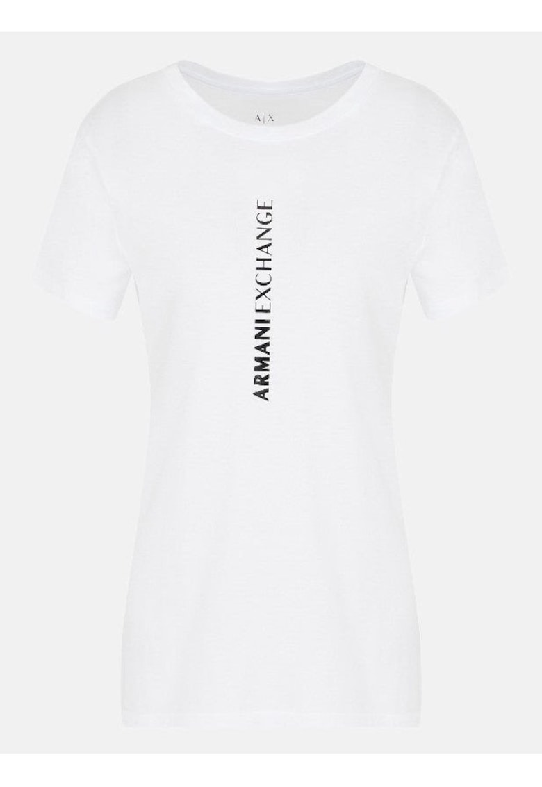 Armani Exchange Tricou din bumbac cu decolteu rotund
