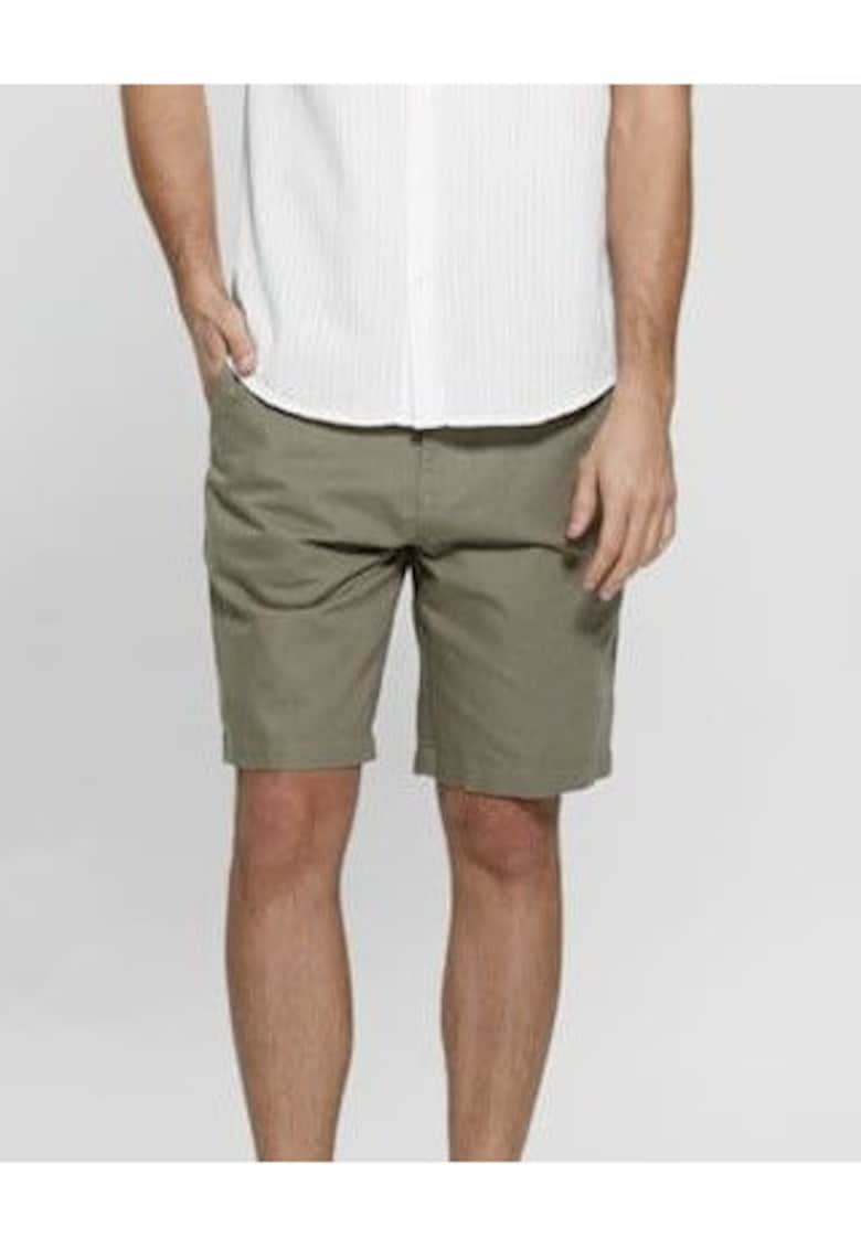 Guess Pantaloni scurti din amestec de in