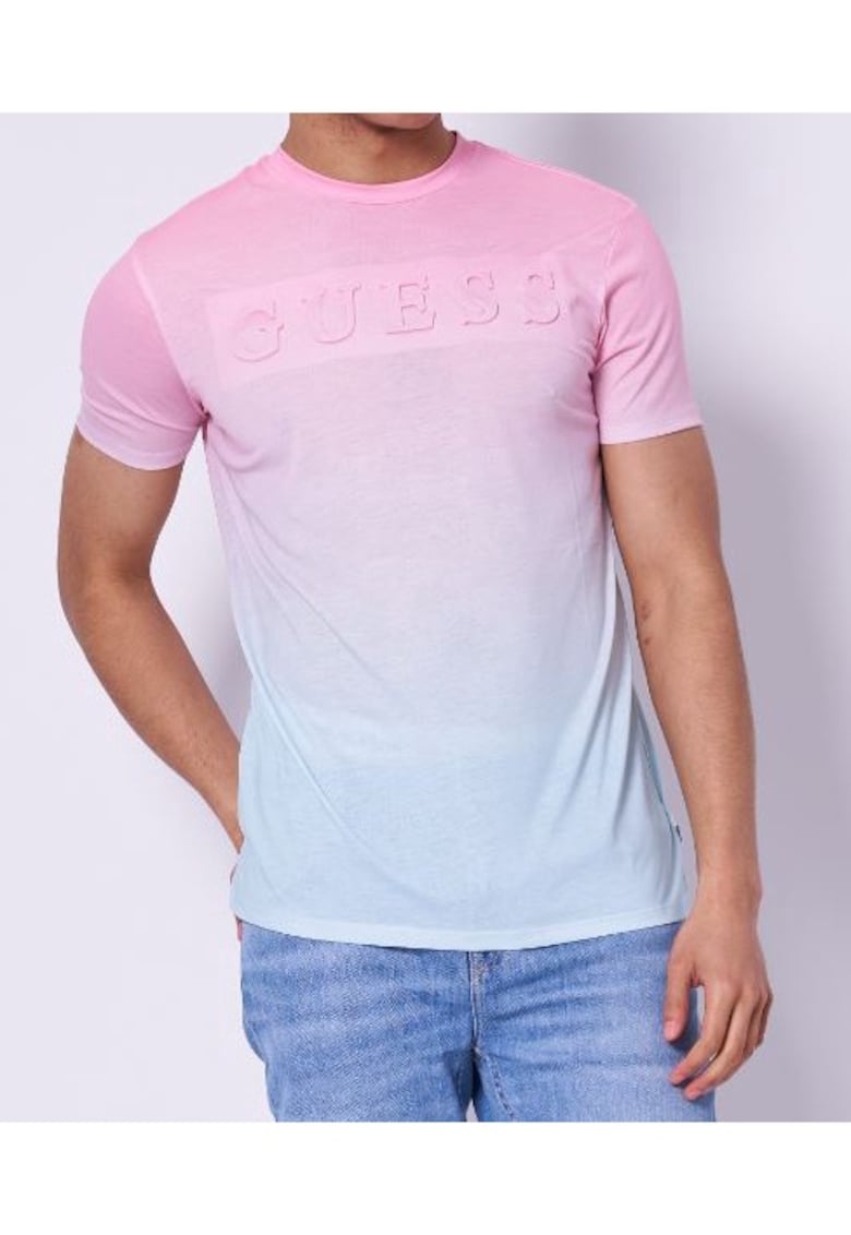 Guess Tricou cu logo in relief -