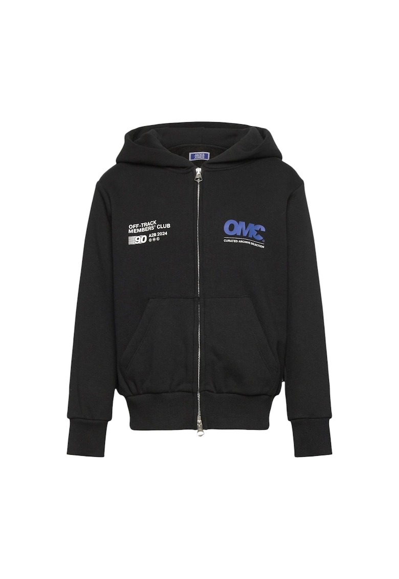 Hanorac JACK &JONES Reflex Sweat Zip 41540 - Negru