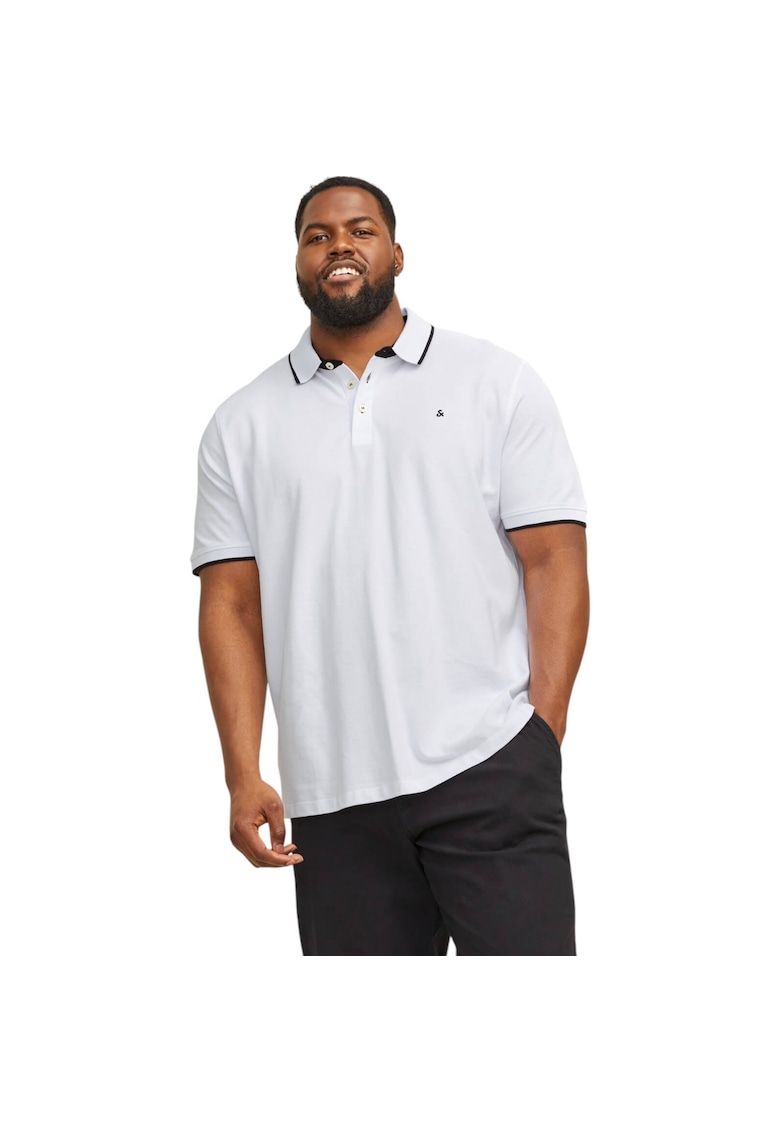 Tricou JACK &JONES Paulos Polo PLS 41558 - Alb